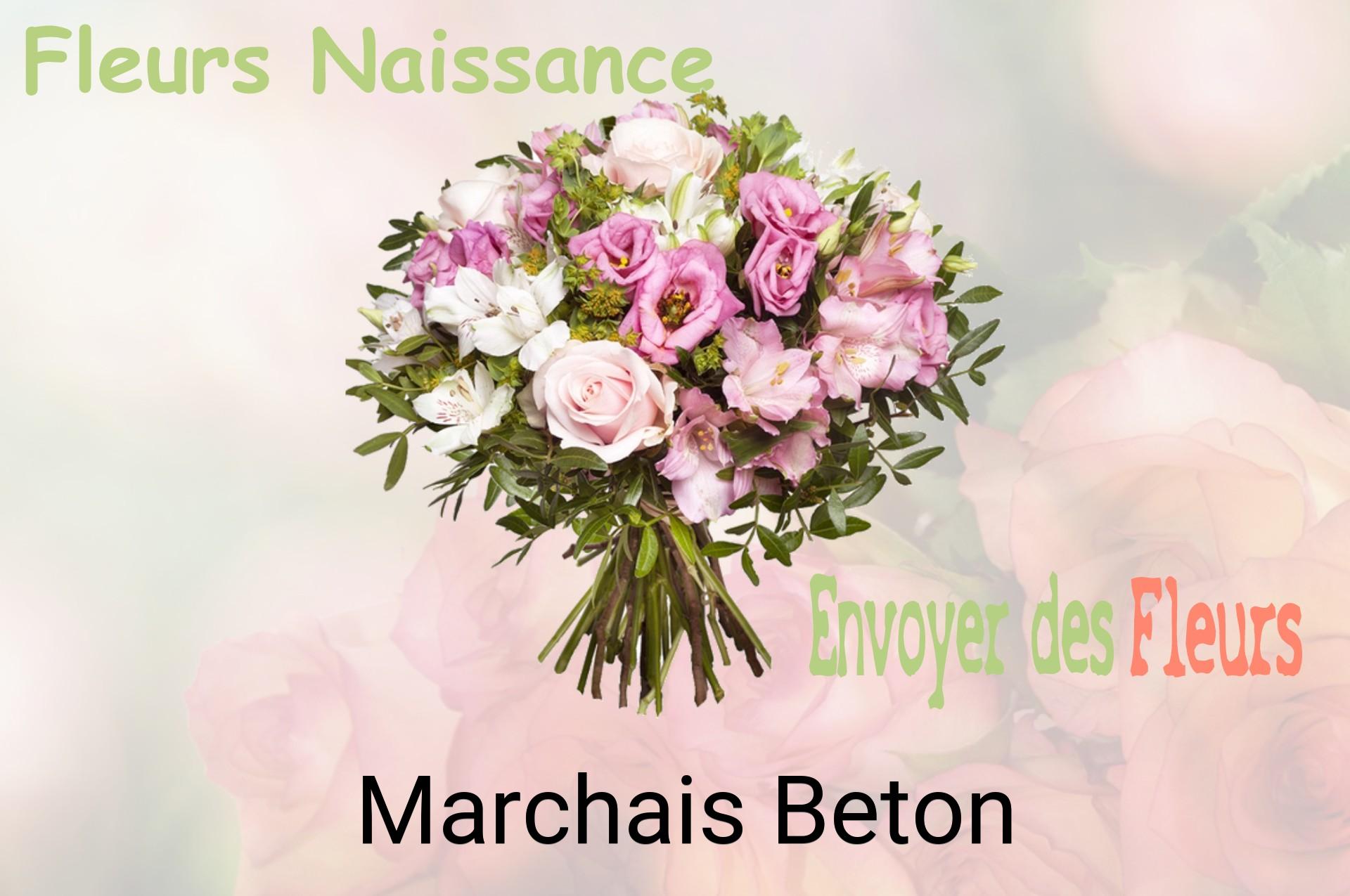 Bouquet de fleurs de naissance livré à Marchais-Beton